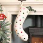 Fairtrade Polka Dot Xmas Gift Decoration Christmas Stocking