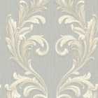 Belgravia Decor Tiffany Scroll Silver Wallpaper Sample