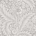Belgravia Decor Florence All Over Leaf Grey Wallpaper Sample
