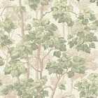 Belgravia Decor Giorgio Tree Green Wallpaper Sample