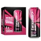 Lucozade Alert Cherry Blast Energy Drink 4 Pack 4 x 500ml