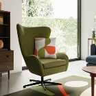 Kuvert Soft Marl Moss Swivel Chair
