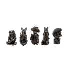 Beatrix Potter Set of 5 Cane or Stake Toppers Peter Rabbit, Jeremy Fisher, Squirrel Nutkin, Mr Tod, Benjamin Bunny