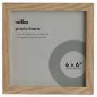 Wilko Square New Light Wood Effect Photo Frame 6 x 6inch