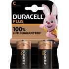 Duracell Plus C 2 Pack Batteries