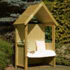 Shire Hebe 2 Seater 7 x 4 x 2ft Pressure Treated Arbour