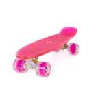 Land Surfer Cruiser Skateboard 22" Clear Pink Board/Led Pink Wheels