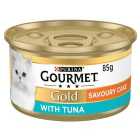 Gourmet Gold Tinned Cat Food Savoury Cake Tuna 85g