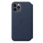 Apple Official iPhone 11 Pro Leather Folio Case- Deep Sea Blue