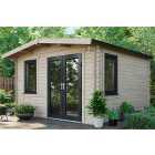 Power Sheds 12 x 12ft Right Hand Door Apex Chalet Log Cabin