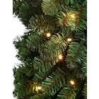 Abaseen 7FT Green Pre-Lit Artificial Christmas Tree 350LEDs Xmas Tree with 1000 Tips Easy Assembly Foldable Reusable Strong Metal