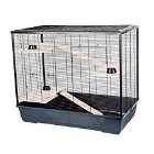 Little Friends Plaza XL Small Animal Cage - Black