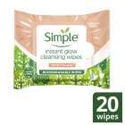 Simple Face Wipes Bio Instant Protect & Glow 20 per pack