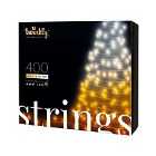 Twinkly Strings 32m 400 Smart LED Lights - Amber/Warm White/Cool White
