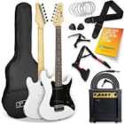 3rd Avenue 3/4 Size Electric Guitar Pack - White
