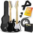3rd Avenue Junior Electric Guitar Pack - Black And White