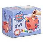 Paint Your Own Ceramic Piggy Bank With Brush & Six Paints