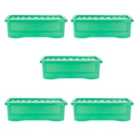 Wham Crystal 32L Storage Box and Lid Set Of 5 - Green