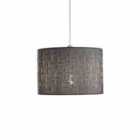 Nielsen Penne Contemporary And Chic 30Cm Flower / Floral Design Table Or Pendant Circular Lamp Shade In Grey