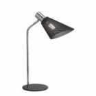 Nielsen Garcia Industrial Contemporarytable Lamp Black And Chrome Metal Frame With Metal Base