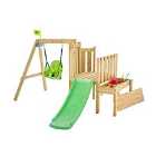 TP Toys Forest Toddler Wooden Climbing Frame With Swing And Slide