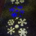 Festive Christmas Set of 3 Projector With Snowflake Ice White/Blue