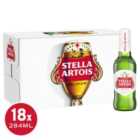Stella Artois Premium Lager Beer Bottles 18 x 284ml