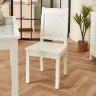 Samira Set of 2 Dining Chairs, White