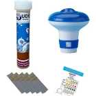 SUDS-ONLINE Small Dispenser with 10 Multifunctional Chlorine Tablets 20g + Test Strips