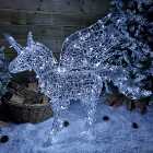 1m 200 LED Indoor Outdoor Pegasus Christmas Decoration in Cool White
