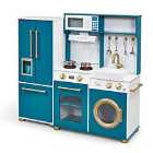 Plum Bakehouse Traditional Wooden Kitchen With Fridge - Oxford Blue
