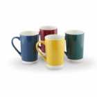 Tower Jewel Latte Mug, Set Of 4 - Multiple Colours