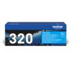 Brother TN-320C Cyan Toner Cartridge - 1,500 Pages