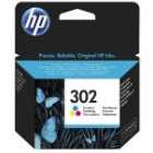 HP 302 Tri-Colour Original Ink Cartridge - Standard Yield 165 Pages - F6U65AE