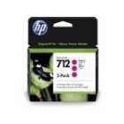 HP 712 3-Pack 29-ml Magenta DesignJet In