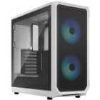 Fractal Design Focus 2 RGB Tempered Glass Clear Tint Gaming Computer Case White