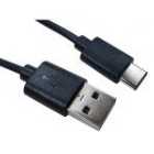 Cables Direct 1m USB 2.0 Type C (M) to Type A (M) Cable - Black