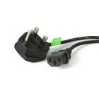 3m Uk Computer Power Cord - 3 Pin Mains Lead - C13 To Bs-1363