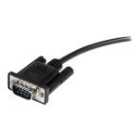 StarTech.com 2m Black Straight Through DB9 RS232 Serial Cable - DB9 RS232 Serial Extension Cable - Male to Female Cable
