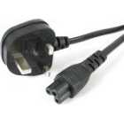 Cables Direct 1.8m Clover Leaf C5 Plug Mains Power Lead / Cable