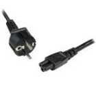 1m 3 Prong Laptop Power Cord Schuko Cee7 To C5 Clover Leaf Power Cable Lead