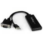 StarTech.com VGA to HDMI Adapter with Audio and USB Power - AV to HDMI Converter