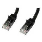 StarTech.com 1m Black Gigabit Snagless RJ45 UTP Cat6 Patch Cable - 1 m Patch Cord - 1m Cat 6 Patch Cable