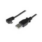 StarTech Right Angle Micro USB 0.5M Black Cable