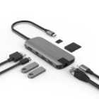 HyperDrive SLIM 8-in-1 USB-C Hub - Grey