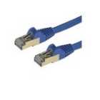 StarTech.com CAT6a Cable - 3 m Blue Ethernet Cord - Snagless - STP CAT6a Patch Cord