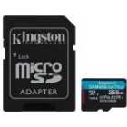 Kingston Canvas Go! Plus 256GB microSD Memory Card with Adapter