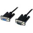 StarTech.com 2m Black DB9 RS232 Serial Null Modem Cable F/M - DB9 Male to Female - 9 pin Null Modem Cable - 1x DB9 (M), 1x DB9 (F), Black