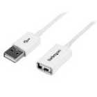 StarTech.com 3m White USB 2.0 Extension Cable A to A - M/F to A - M/F
