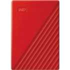 WD 2TB My Passport Portable External Hard Drive, Red